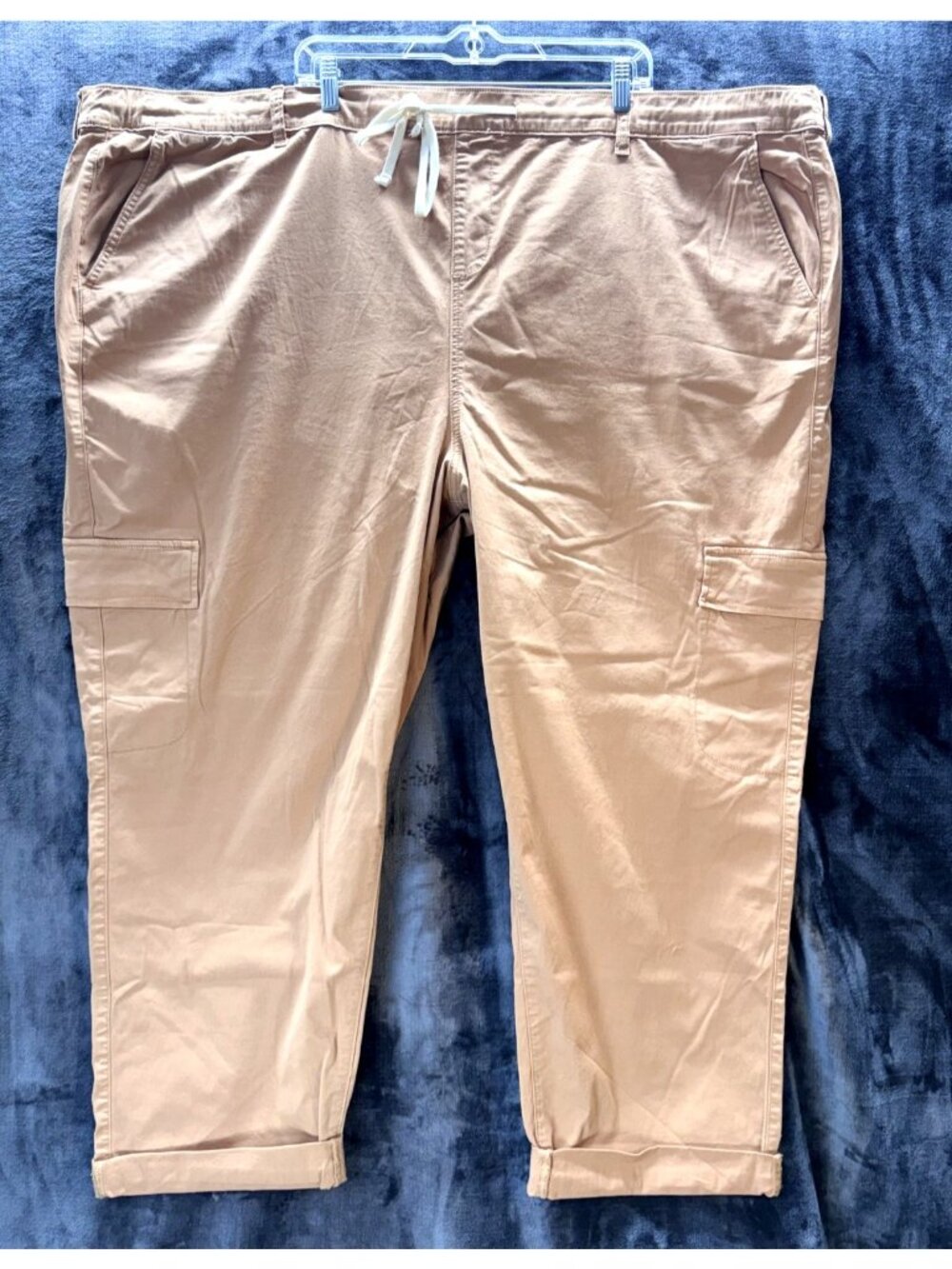 Torrid Womens 6X Cargo Pants NWT Clay Beige Drawstring Flat Front Pockets